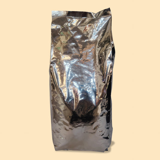 Bibingkinitan Bold blend coffee 500g in silver metallic packaging bag
